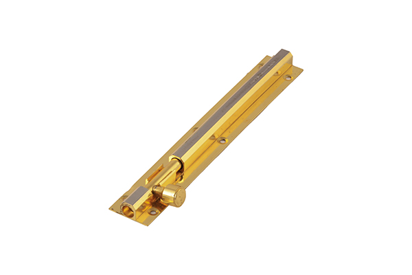 TOWER BOLT BRASS GOLDEN-SILVER 8INCH 1140