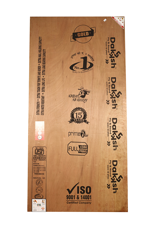 DAKKSH PLY GOLD 19MM 2MM BLOCKBOARD 12044 12533