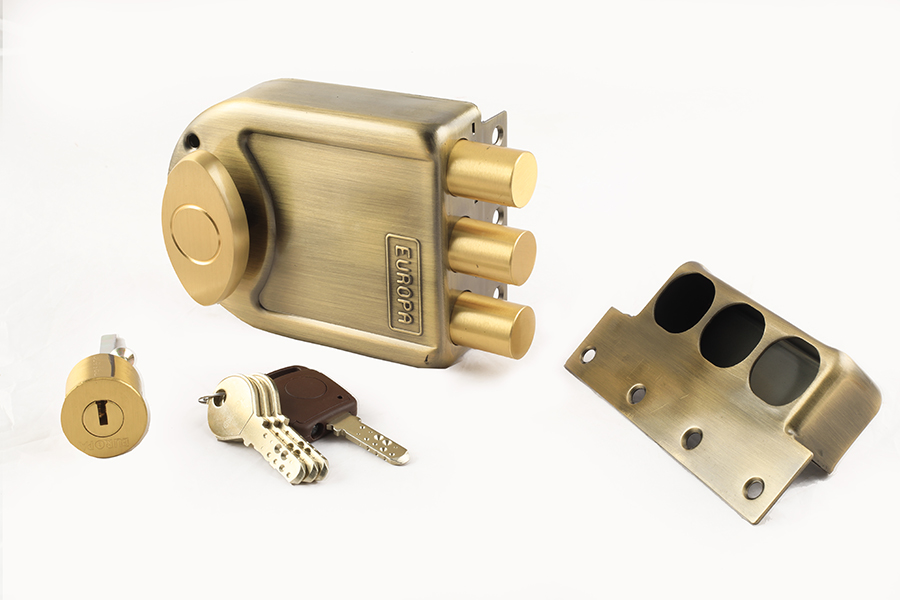 EUROPA DOOR LOCK DEAD BOLT 1CK 14 PIN 8113 AB 534 7016