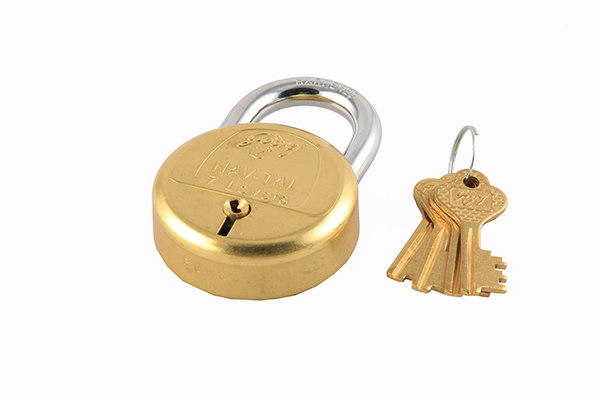 GODREJ NAVTAL BRASS PAD LOCK 7LEVER 4KEYS 7169 6068
